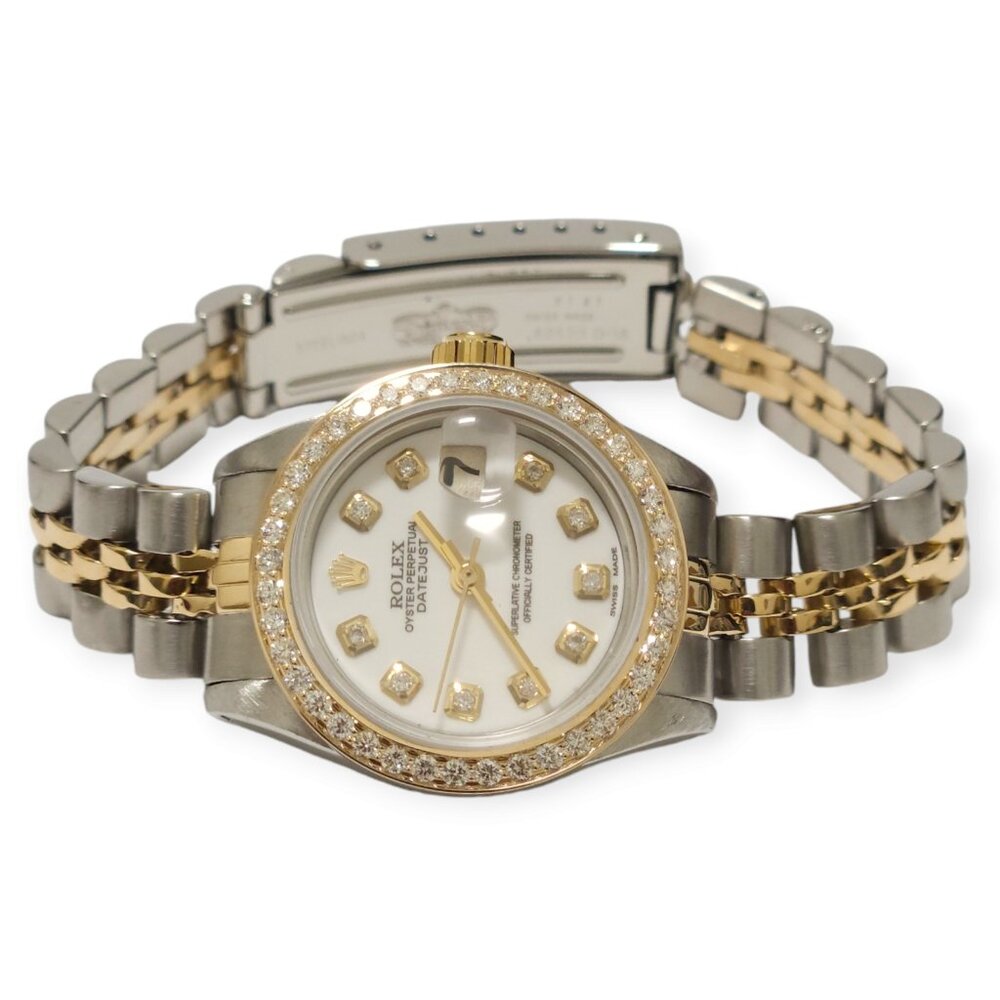 Rolex Ladies 26mm Datejust White Diamond two-tone Jubilee